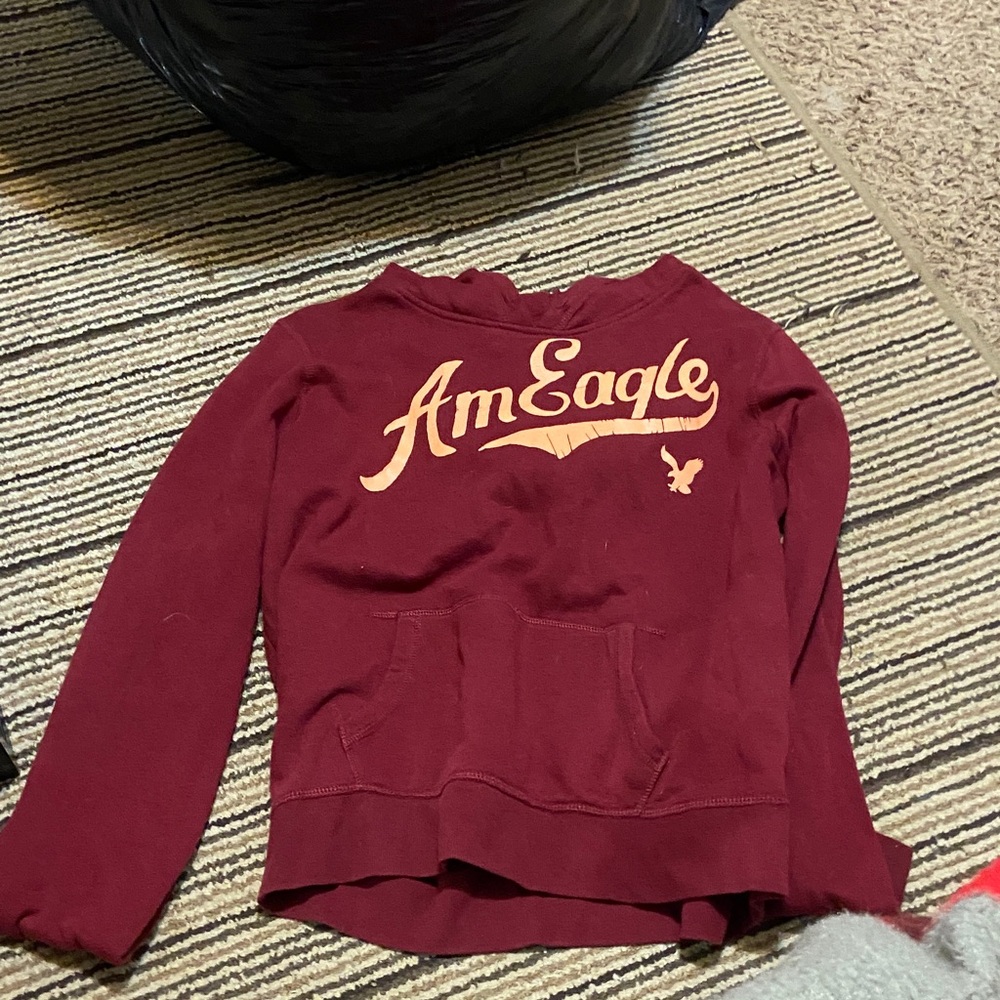 American Eagle Outfitters Burgundy Hoodie